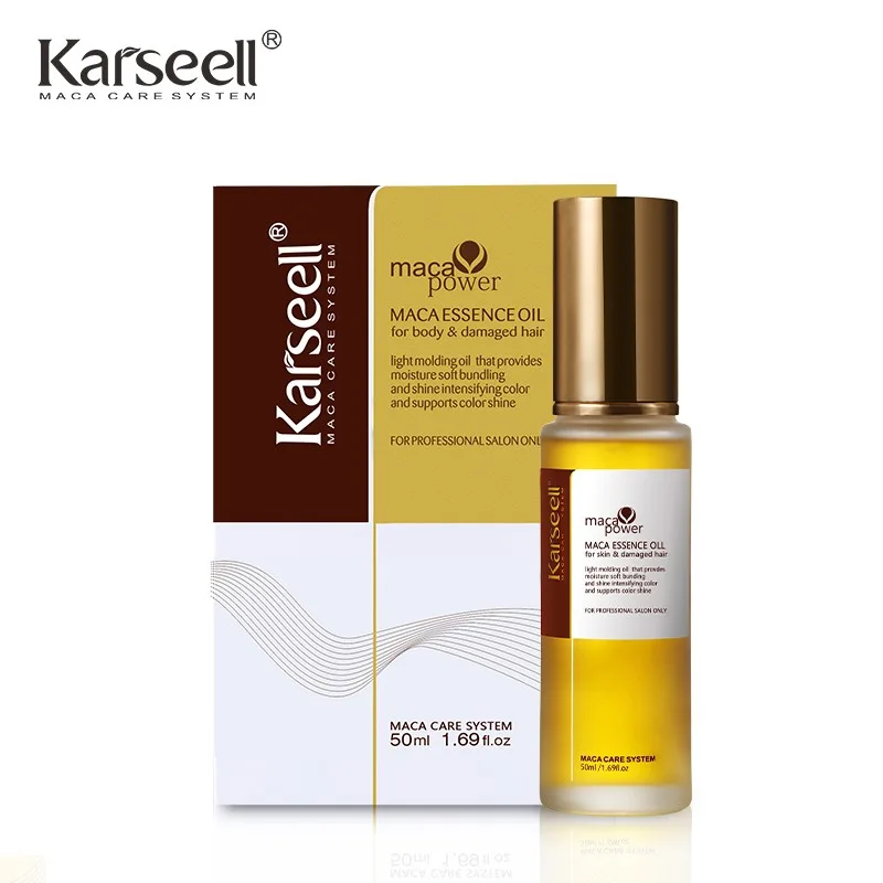 Traitement capillaire de haute qualité Karseell MACA Oil Repair Shampooing et revitalisant Donne de la douceur aux cheveux Prix d'usine