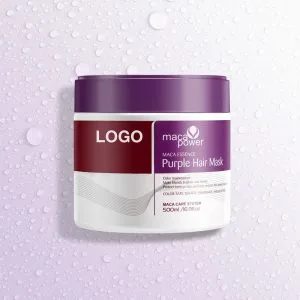 OEM Purple Hair Mask Color-Safe Blonds Effect ගැඹුරු සමීකරණයට සහ දුඹුරු පැහැති හිසකෙස් රැකබලා ගැනීමට සුදුසුය