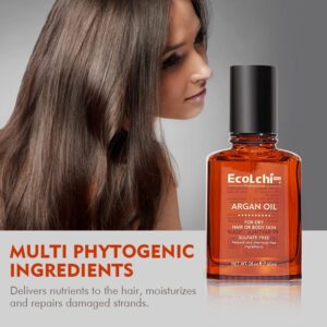 Ecolchi Moisturizing & Nourishing Hoer Oil - Glatend Behandlung fir gesond, glänzend Hoer (8)