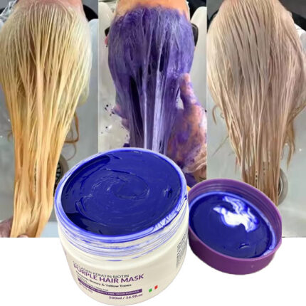 Umfanekiso wemveliso ephambili yePallamina Purple Hair Mask - imaski yekhrimu yetoning engama-500ml