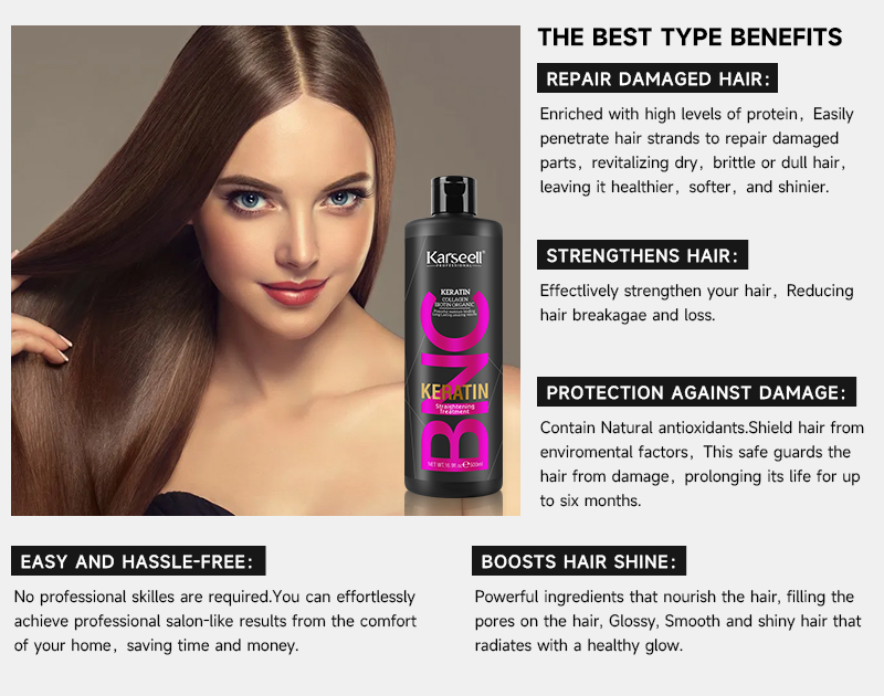 Karseell BNC smoothing cream texture and argan oil ingredient highlights