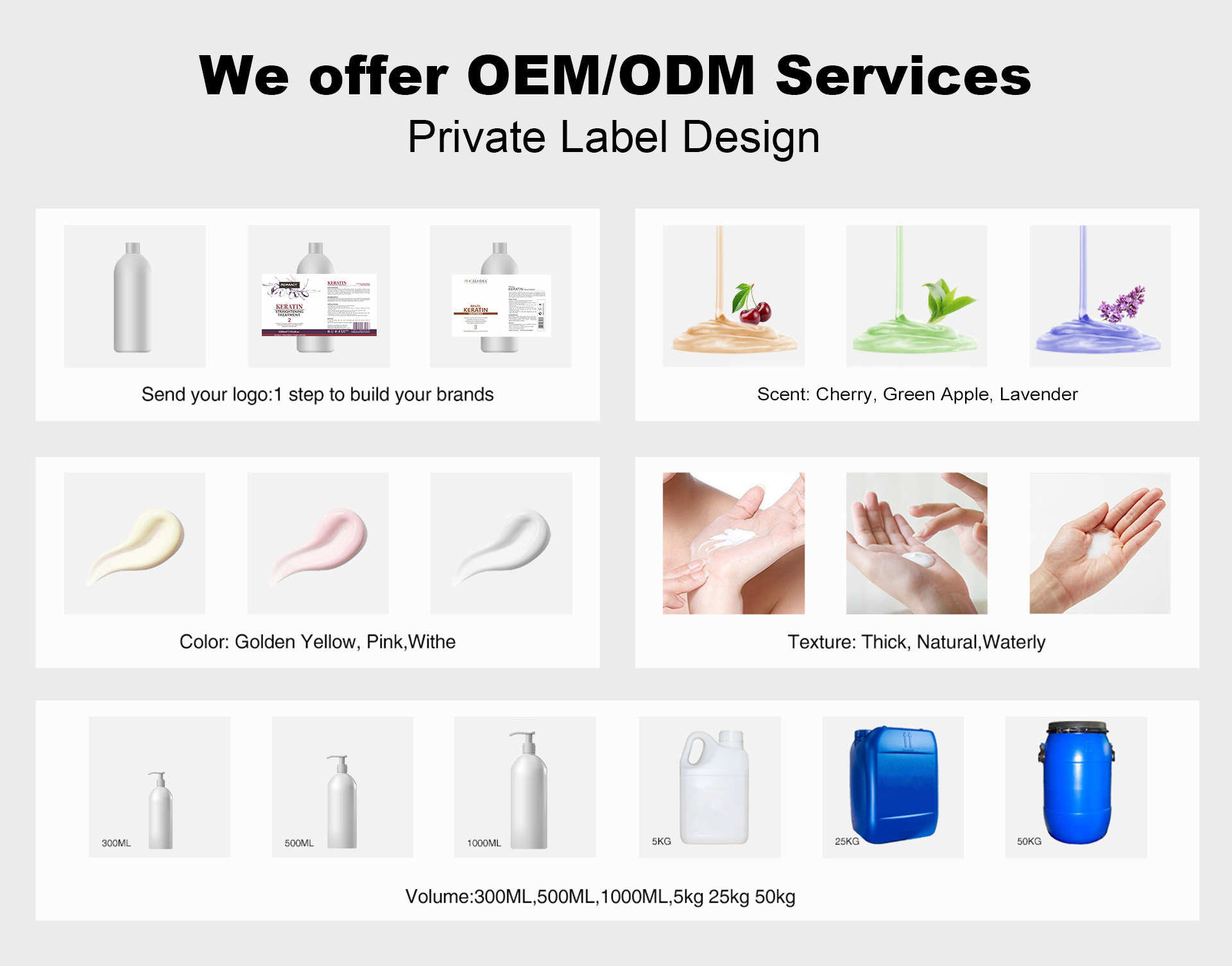 Delofil private label shampoo and conditioner artwork samples