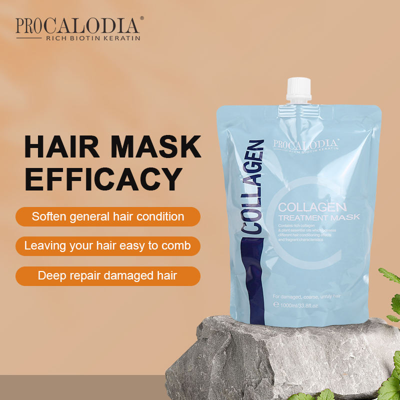 Procalodia Private Label Hair Care Natural Keratin Hair Mask Smoothing Repair Collagen Hair Mask Treatment product showcase - Chinchy Group OEM/ODM wholesale