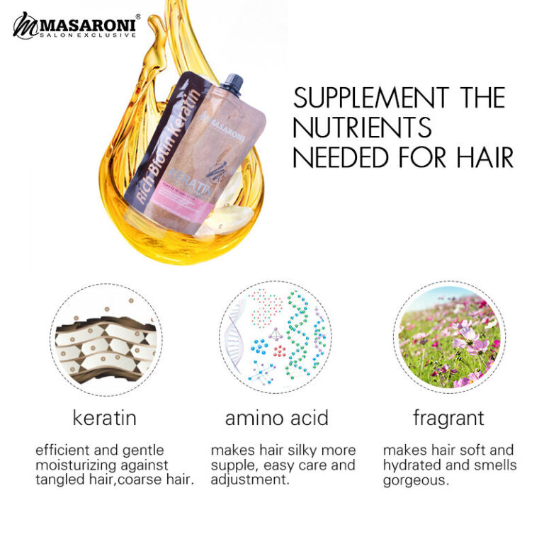Masaroni Rich Biotin Keratin Hair Treatment Collagen Argan Oil Smooth Deep Conditioner Repairing Hair Care Treatment - Product Showcase - OEM/ODM Wholesale by Chinchy Group