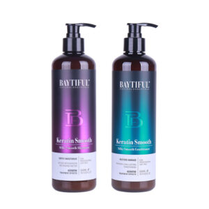 Baytiful Keratin Smooth Shampoo & Conditioner Set – 500ml Deep Moisturizing Salon System