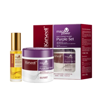Karseell Purple Hair Mask & Hair Oil Set